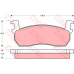 GDB303 TRW Комплект тормозных колодок, дисковый тормоз
