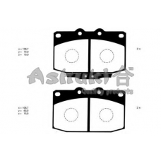 M053-05 ASHUKI Комплект тормозных колодок, дисковый тормоз
