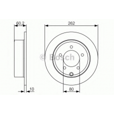 0 986 479 A39 BOSCH Тормозной диск