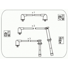 JP180 JANMOR Комплект проводов зажигания