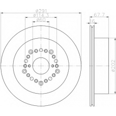 8DD 355 115-681 HELLA Тормозной диск