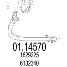 01.14570 MTS Труба выхлопного газа