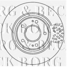 BBD4521 BORG & BECK Тормозной диск