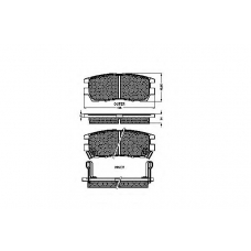 31888 SPIDAN Комплект тормозных колодок, дисковый тормоз