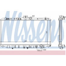 62277 NISSENS Радиатор, охлаждение двигателя