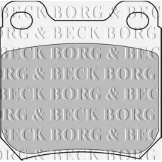 BBP1605 BORG & BECK Комплект тормозных колодок, дисковый тормоз