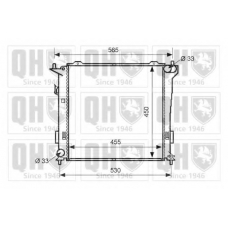 QER1677 QUINTON HAZELL Радиатор, охлаждение двигателя