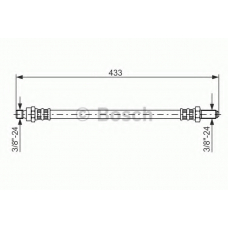 1 987 476 489 BOSCH Тормозной шланг