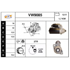 VW9085 SNRA Стартер
