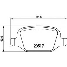 2351703 TEXTAR Комплект тормозных колодок, дисковый тормоз