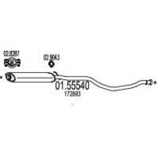01.55540 MTS Средний глушитель выхлопных газов