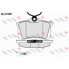 BL2476B1 FTE Комплект тормозных колодок, дисковый тормоз