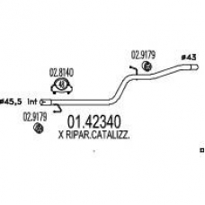01.42340 MTS Труба выхлопного газа