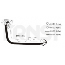 501415 ERNST Труба выхлопного газа