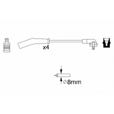 0 986 356 829 BOSCH Комплект проводов зажигания