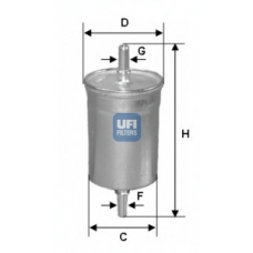 31.769.00 UFI Топливный фильтр