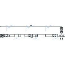 HOS3732 APEC Тормозной шланг