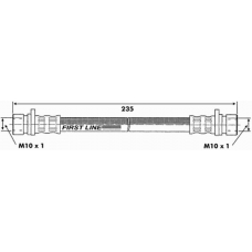 FBH6197 FIRST LINE Тормозной шланг