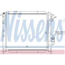 63892 NISSENS Радиатор, охлаждение двигателя