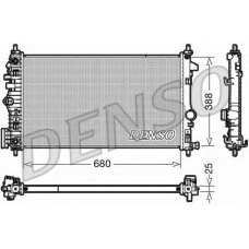 DRM20108 DENSO Радиатор, охлаждение двигателя