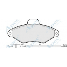 PAD803 APEC Комплект тормозных колодок, дисковый тормоз