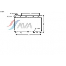 HD2206 AVA Радиатор, охлаждение двигателя