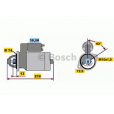 0 001 107 032 BOSCH Стартер