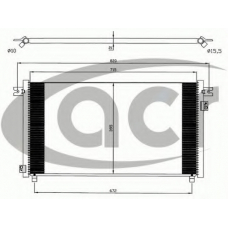 300615 ACR Конденсатор, кондиционер