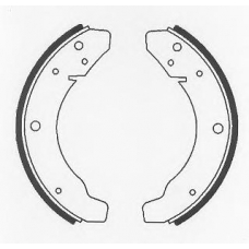 BS543 QUINTON HAZELL Комплект тормозных колодок