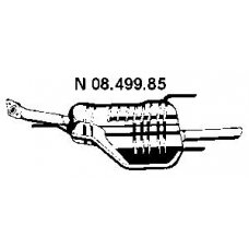 08.499.85 EBERSPACHER Глушитель выхлопных газов конечный