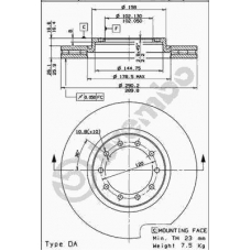 09.7261.10 BREMBO Тормозной диск