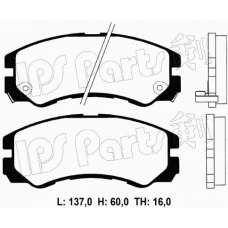 IBD-1903 IPS Parts Комплект тормозных колодок, дисковый тормоз