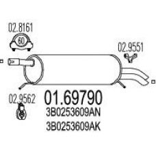 01.69790 MTS Глушитель выхлопных газов конечный
