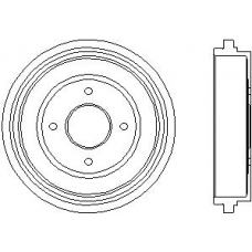 61233 PAGID Тормозной барабан
