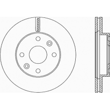 BDR2359.20 OPEN PARTS Тормозной диск