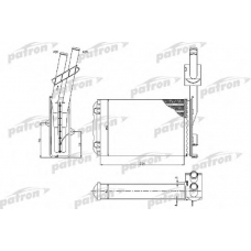 PRS2067 PATRON Теплообменник, отопление салона