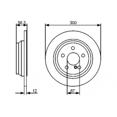 0 986 479 414 BOSCH Тормозной диск