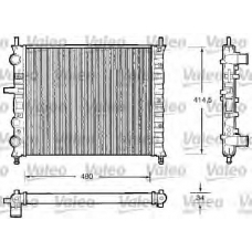 732503 VALEO Радиатор, охлаждение двигателя