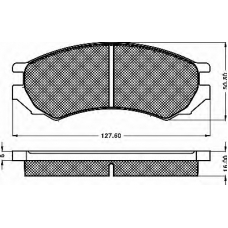 10524 BSF Комплект тормозных колодок, дисковый тормоз