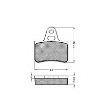 32638 SPIDAN Комплект тормозных колодок, дисковый тормоз