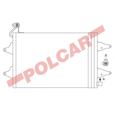 6913K81X POLCAR Skraplacze klimatyzacji