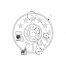 SK-1660 OPTIMAL Комплект ремня грм