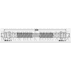 BBH7044 BORG & BECK Тормозной шланг