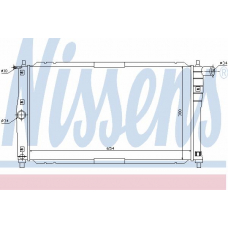 61661 NISSENS Радиатор, охлаждение двигателя