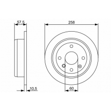 0 986 479 404 BOSCH Тормозной диск