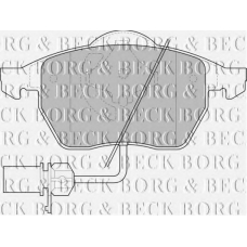 BBP1447 BORG & BECK Комплект тормозных колодок, дисковый тормоз