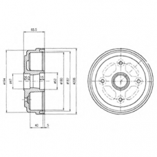 BF490 DELPHI Тормозной барабан