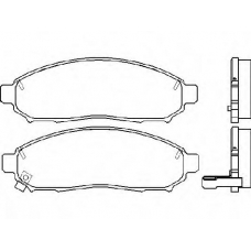 2422701 TEXTAR Комплект тормозных колодок, дисковый тормоз