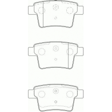 FD7212A NECTO Комплект тормозных колодок, дисковый тормоз