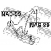 NAB-89 FEBEST Подвеска, рычаг независимой подвески колеса